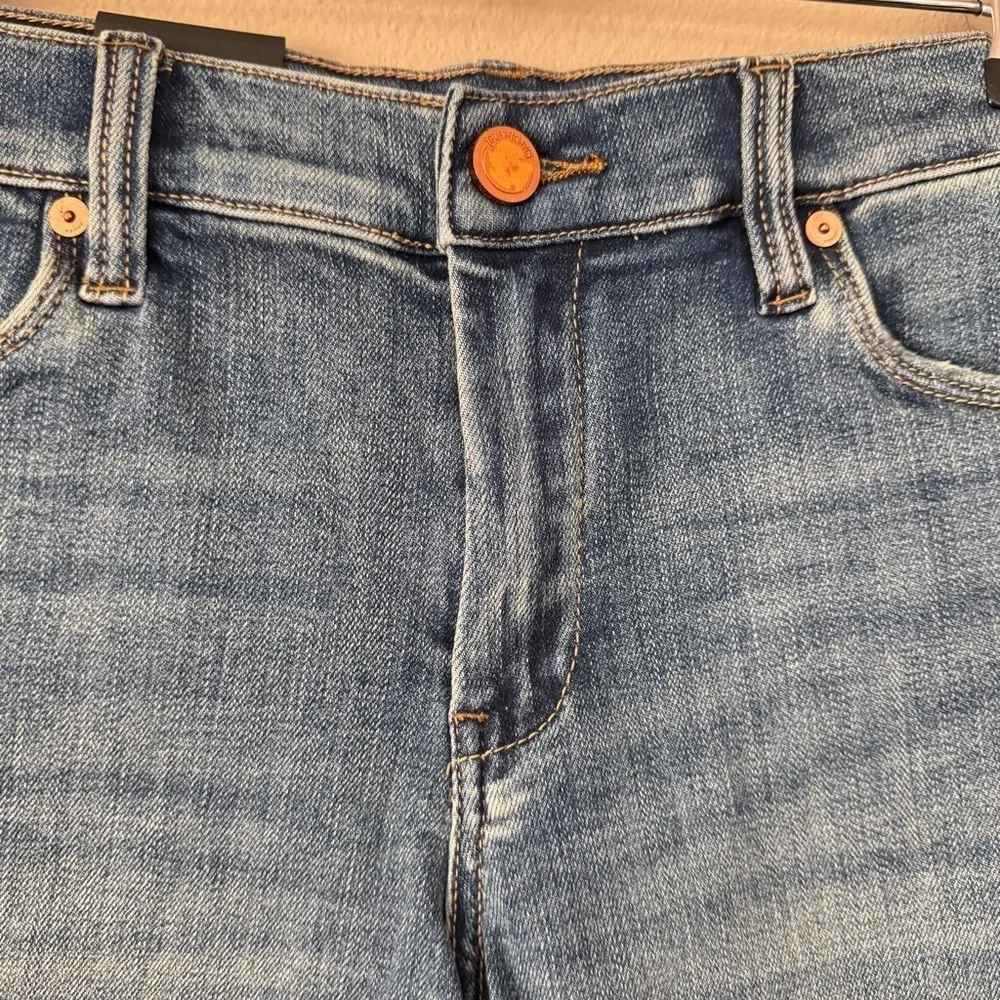 NWT Blank NYC Women's The Fulton High Rise Blue Jean Roll Up Raw Hem Size 29